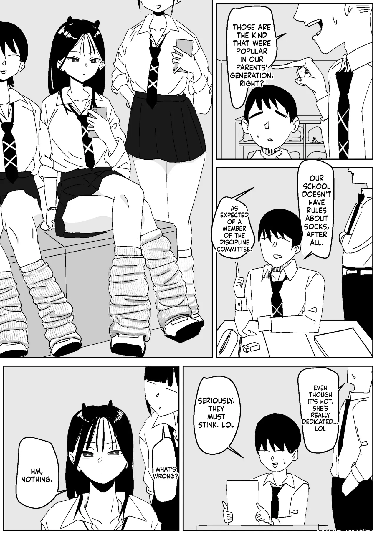 Classmate's Stinky "3-Day-Worn" Socks Attack page 1 full