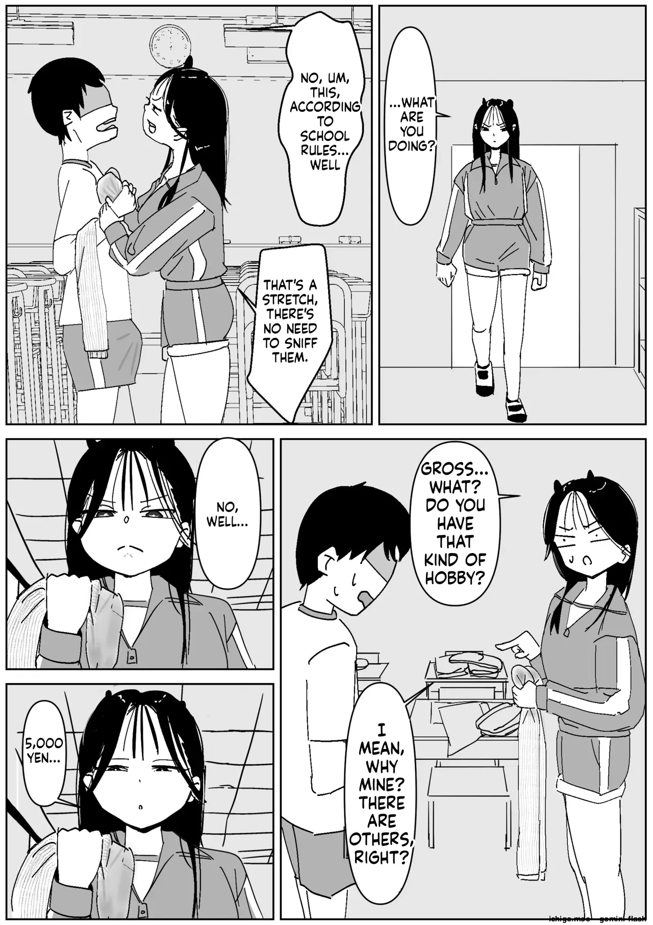 Classmate's Stinky "3-Day-Worn" Socks Attack page 4 full