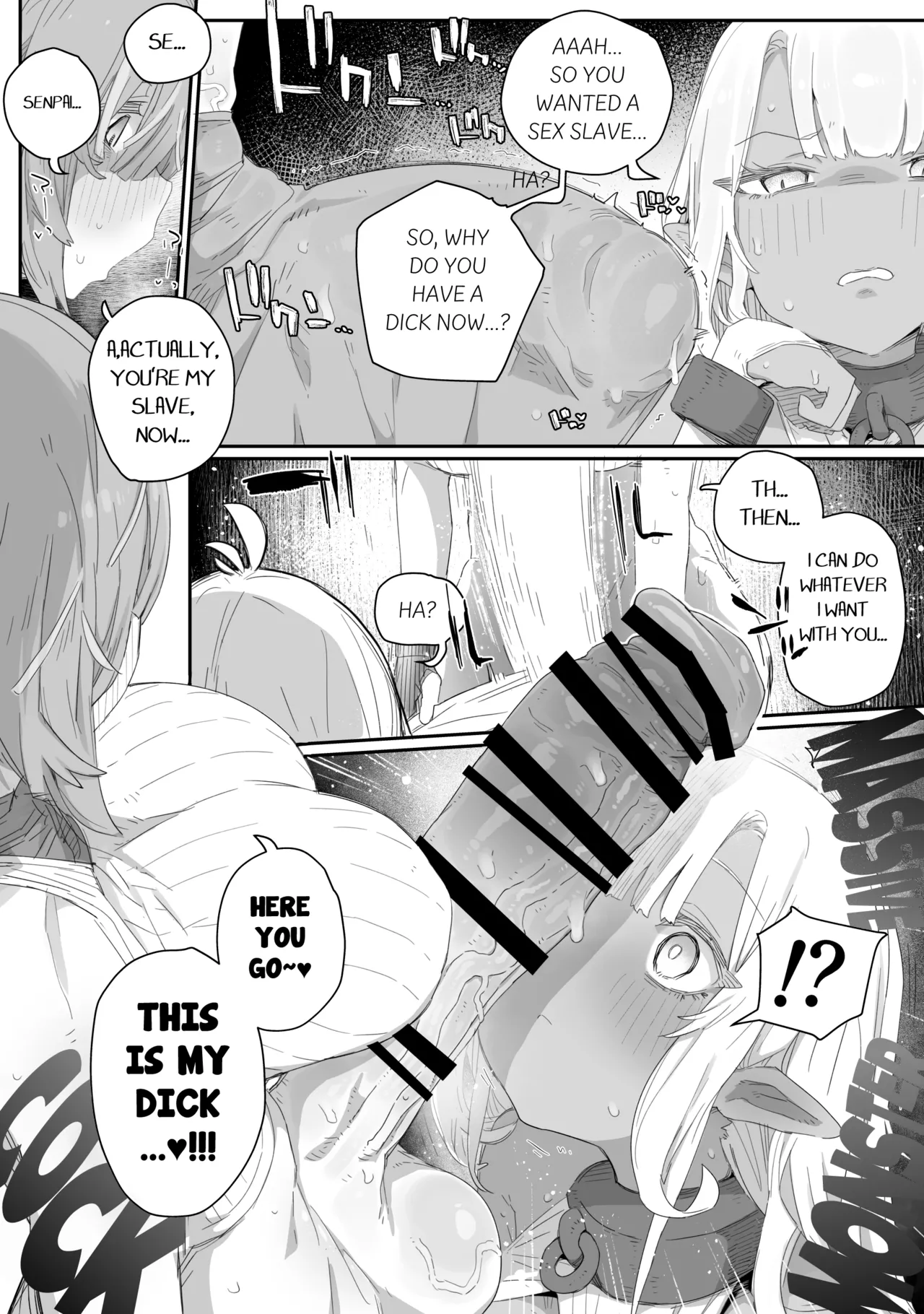 Maryoku Kare de Chiichaku Natta Dark Elf Senpai ~Dorei Ochi Shitemo Namaiki datta node, Futanari Chinpo de Bachiboko Wakarase Sex!!!~ page 8 full