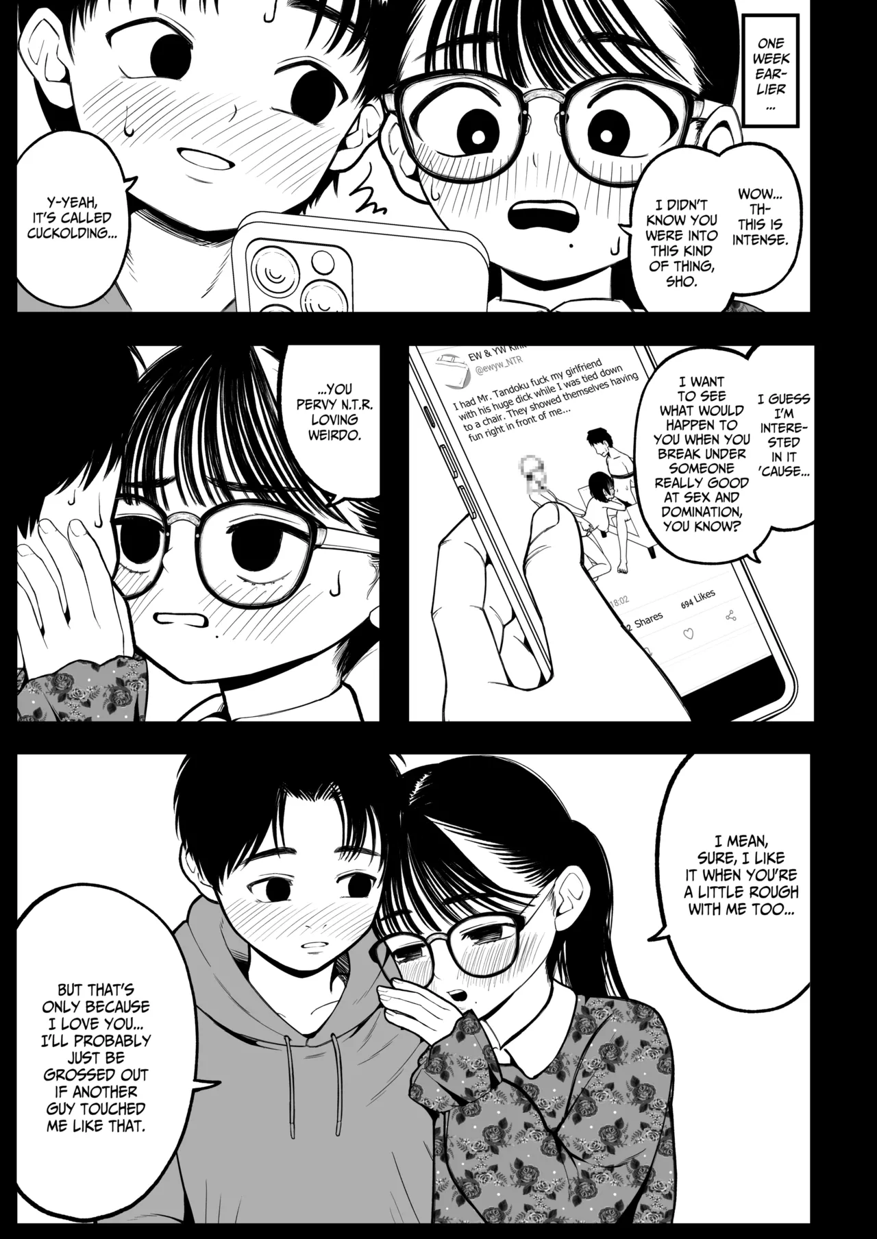 Winter Break With My Girlfriend and Our Master 1 page 8 full
