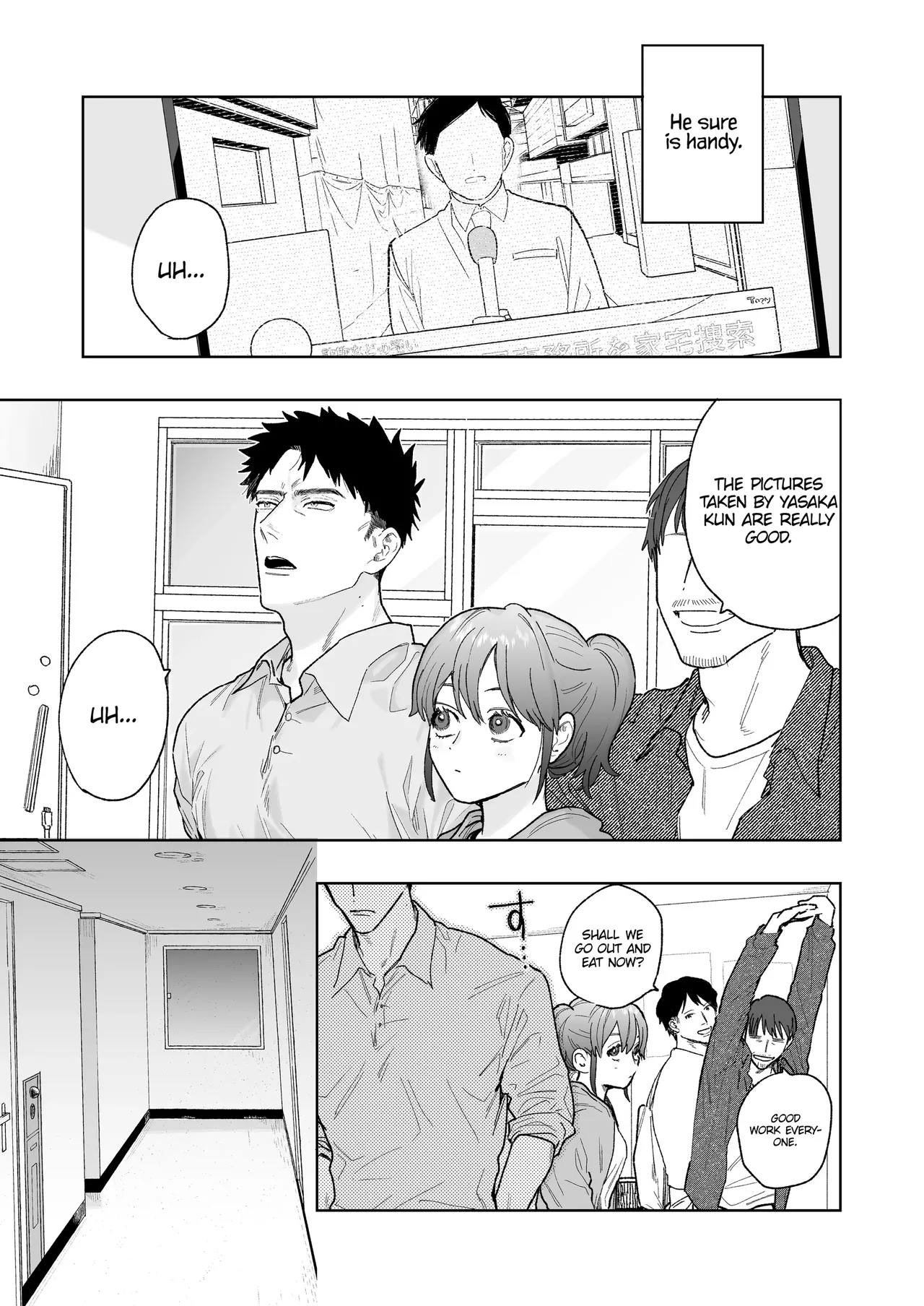 Kowamote cameraman Yasaka-san ga watashi o suki tte maji desu ka!? | Is it true that tough-looking cameraman Yasaka-san likes me!? page 5 full