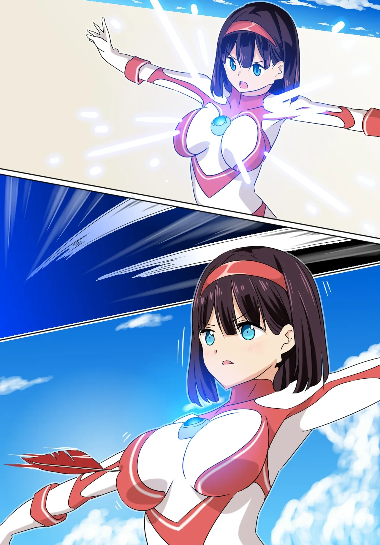 羽針で胸を責められるウルトラアイリ 被羽针攻击胸部的奥特艾莉  第1-60篇 page 6 full