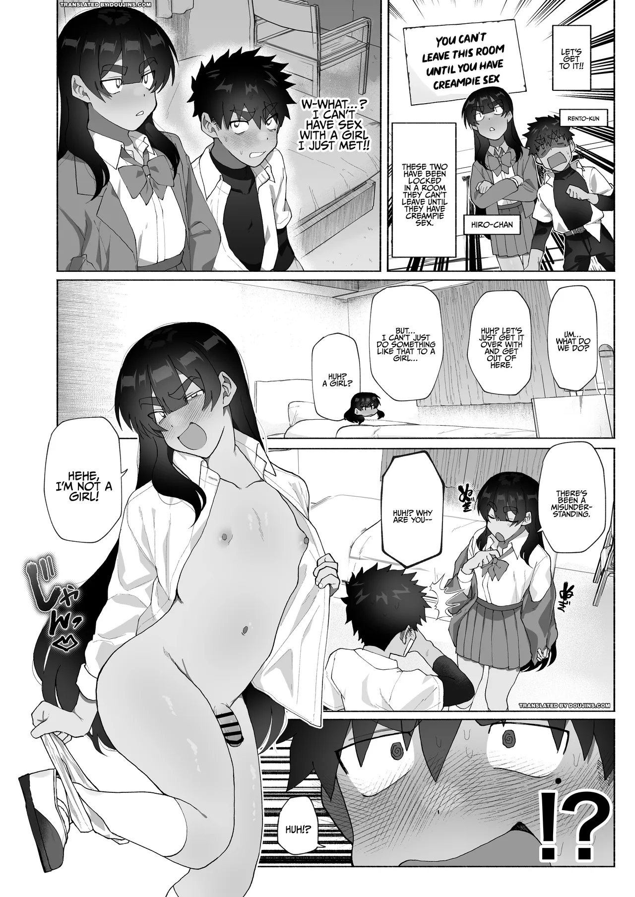 Seheya ni Tojikomerareta /  Story About How I Ended Up Doing It With An Older Crossdresser Because We Were Trapped In A Sex Room page 3 full