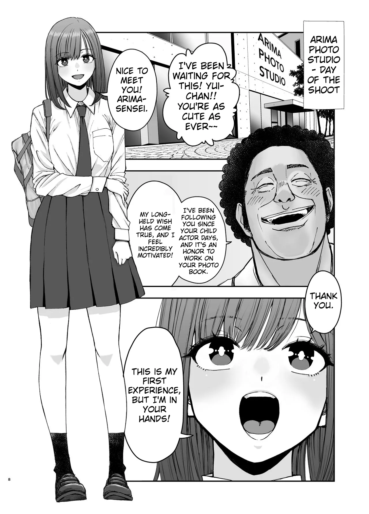 A story about a JK popular actress that gets NTR'd by a photographer boss page 8 full