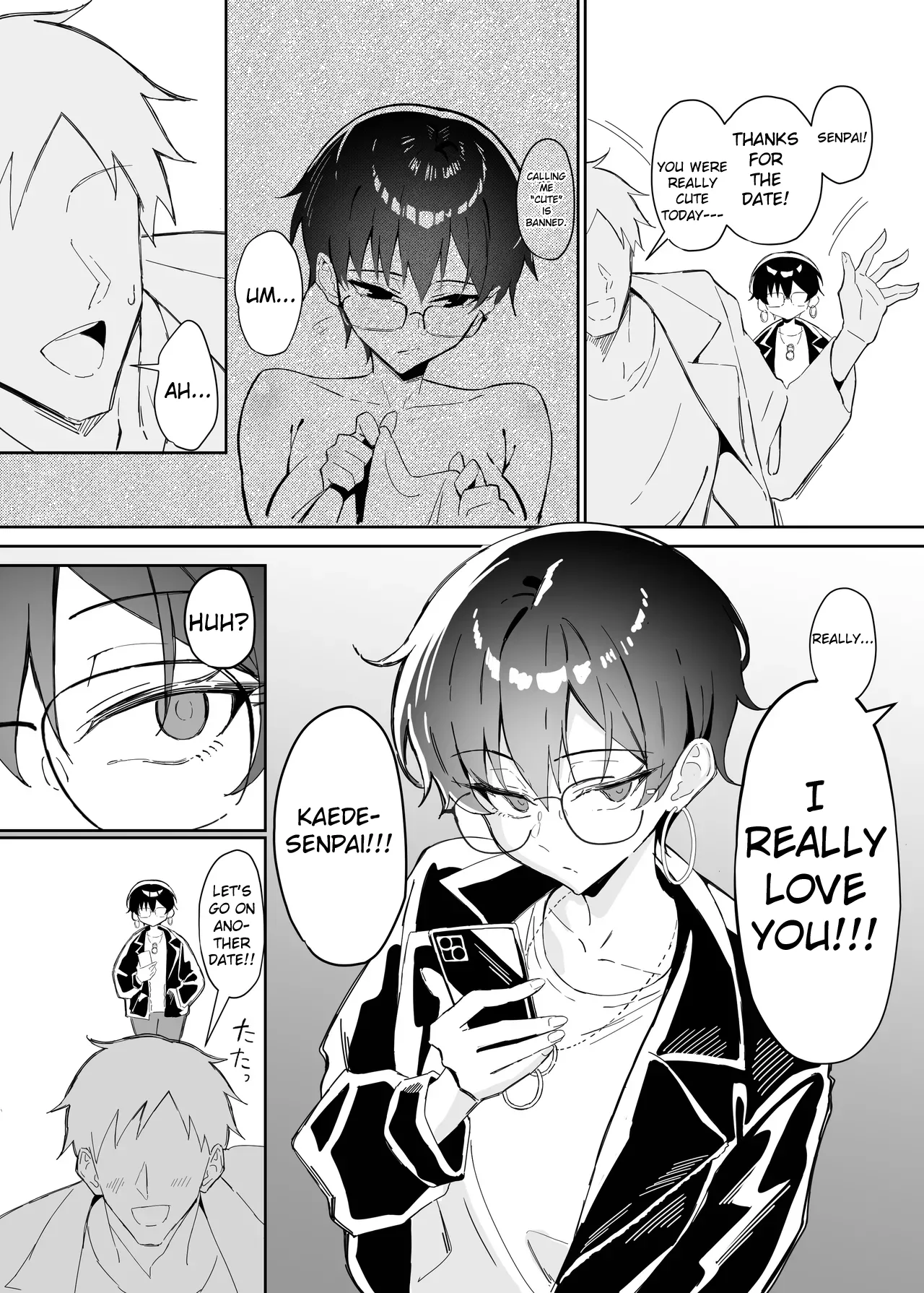 Buaisou na Kakure Kyonyuu Boyish Kanojo to Taikutsu na Date 2 | A Boring Date With My Blunt, Boyish Babe And Her Hidden Assets Part 2 page 7 full