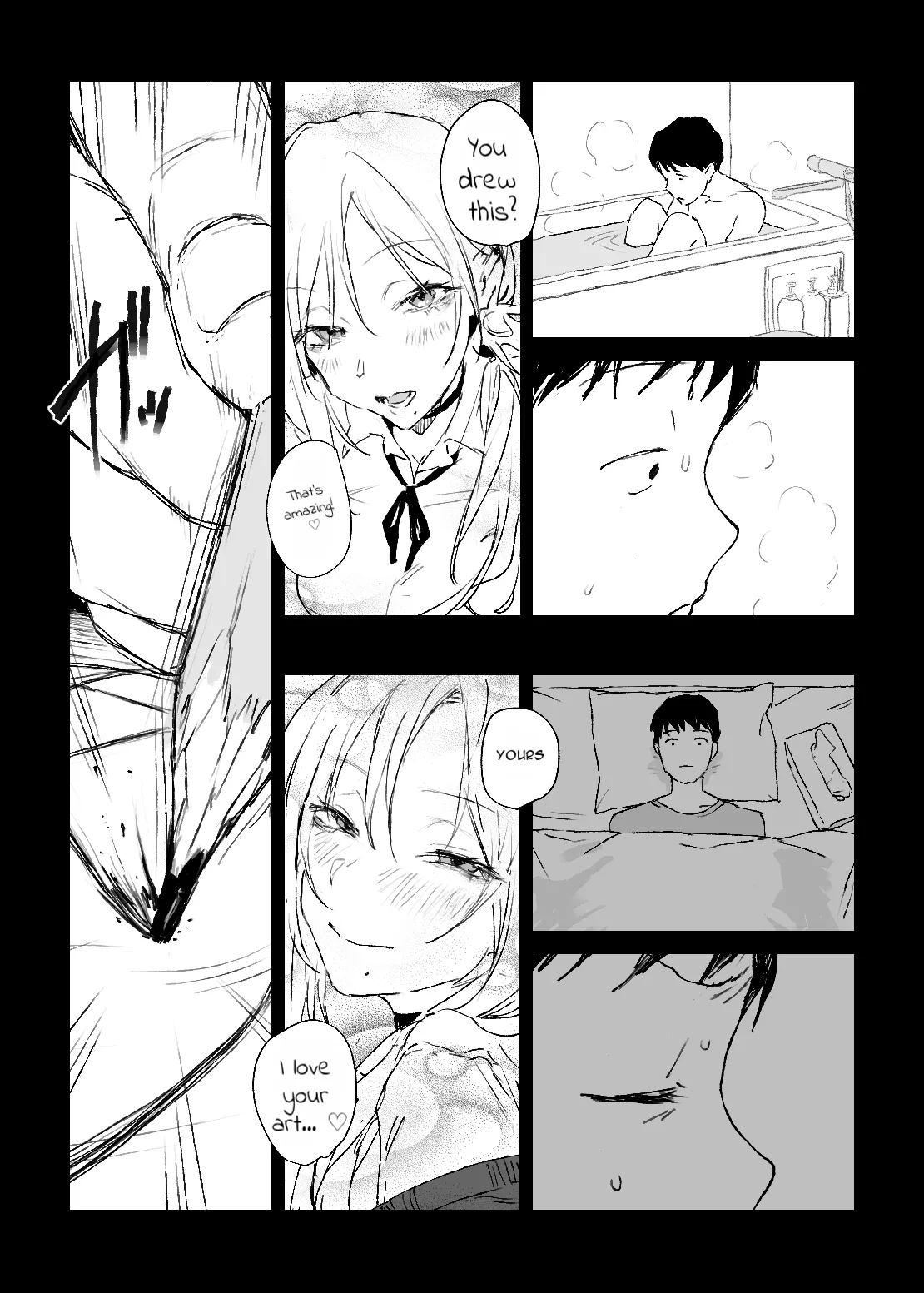 A Secret Sketch Session with My Favorite Gyaru page 9 full