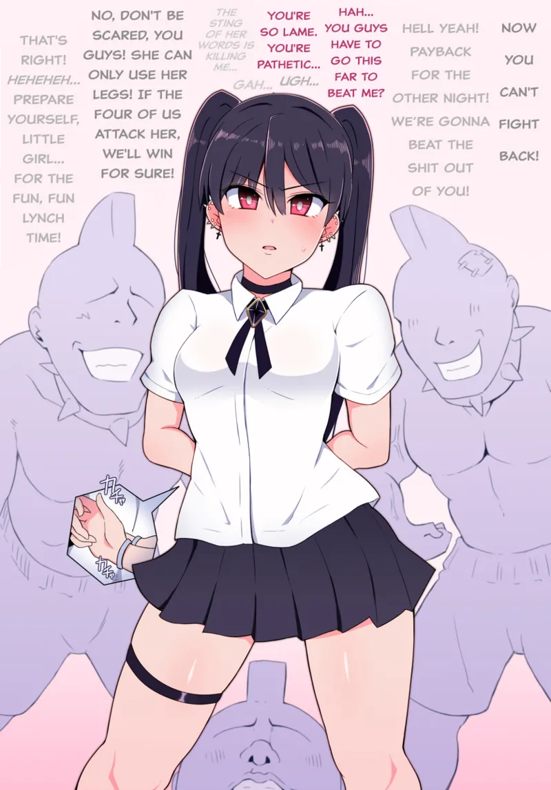 Akane BAD END: Forced Orgasm with Rope, Cunnilingus, And Humiliating Forced Deep Throat Rape page 3 full