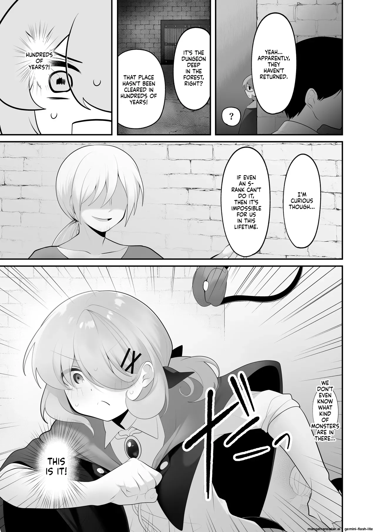 Jishou Tensai Shoujo, Ero Trap Dungeon ni Idomu ~Sugureta Zunou to Boudai na Maryoku to Saikyou no Omamori de Musou Shimasu~ page 4 full