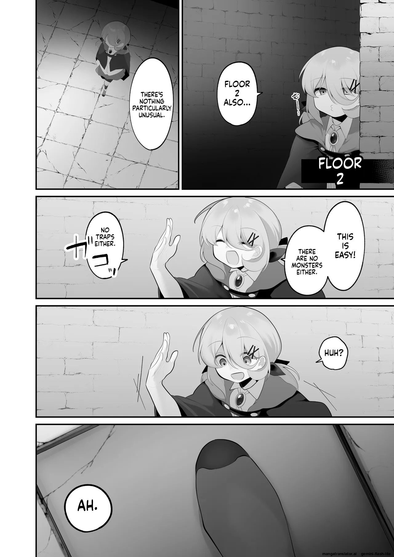 Jishou Tensai Shoujo, Ero Trap Dungeon ni Idomu ~Sugureta Zunou to Boudai na Maryoku to Saikyou no Omamori de Musou Shimasu~ page 7 full