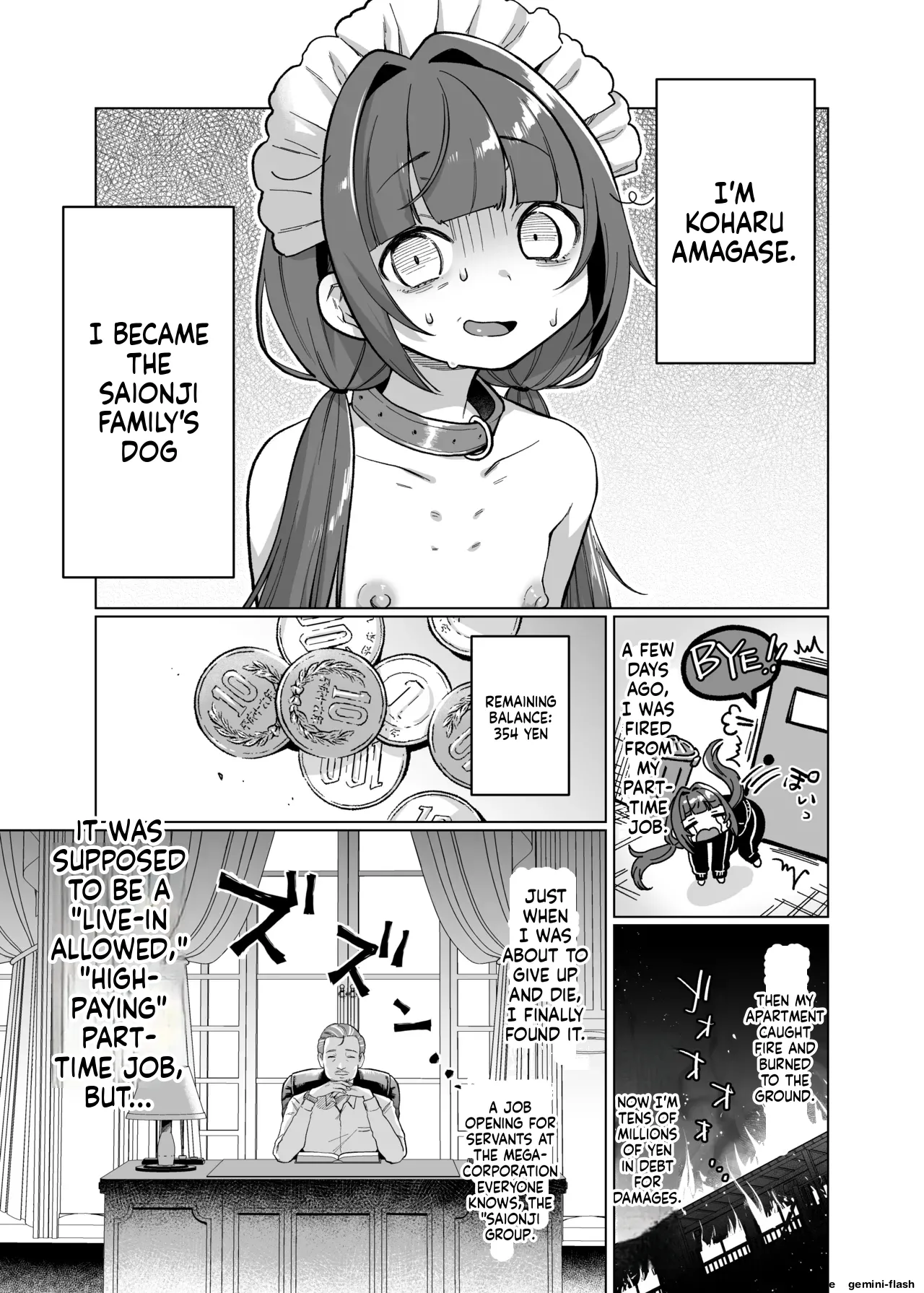 Oyashiki Wonderful Life ~ Maid Saiyou da to Omottara, Inu ni Saremashita ~ page 5 full