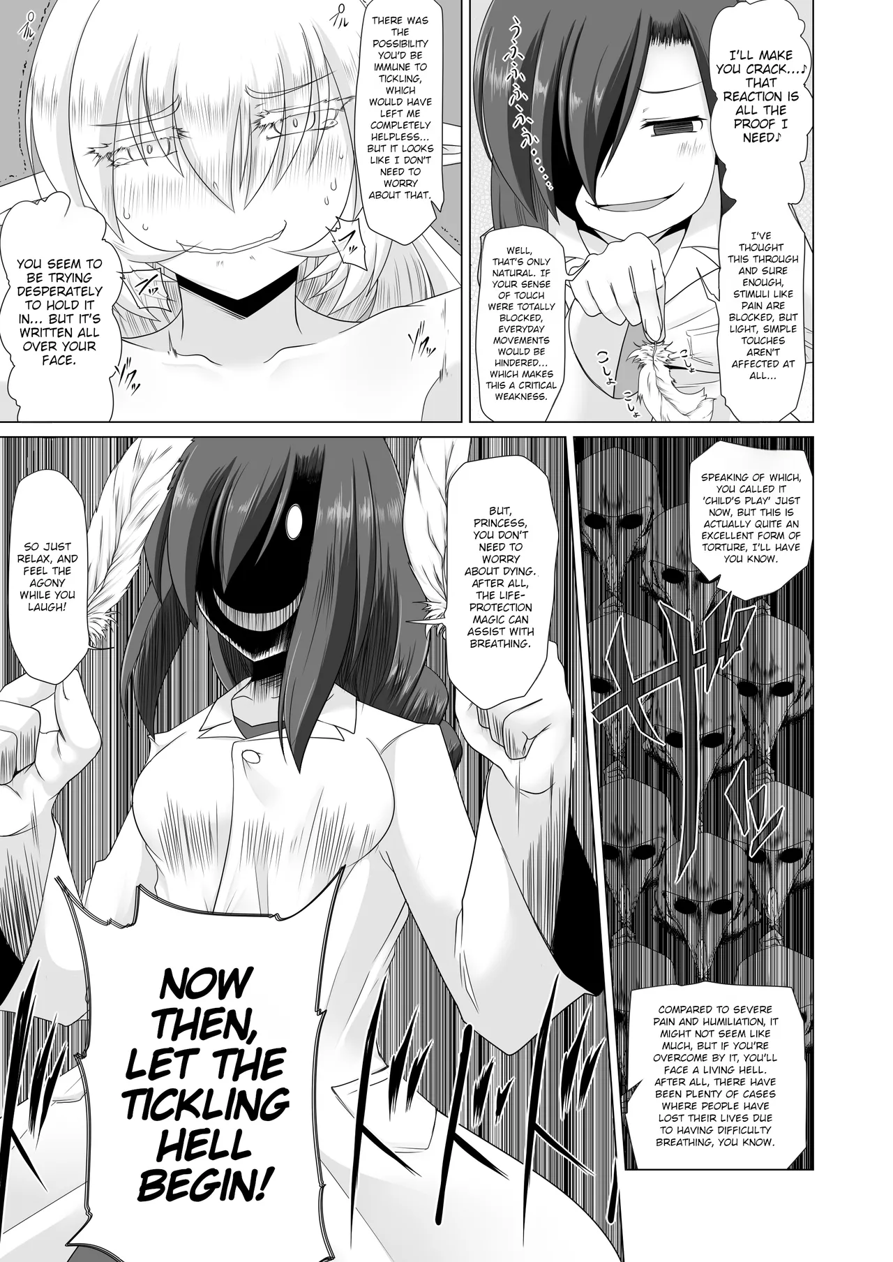 Elf Oujo Kousoku Kusuguri Monzetsu Zecchou Goumon | Elf Princess Bound Tickle Torture - Tickle to Ecstatic Climax page 9 full