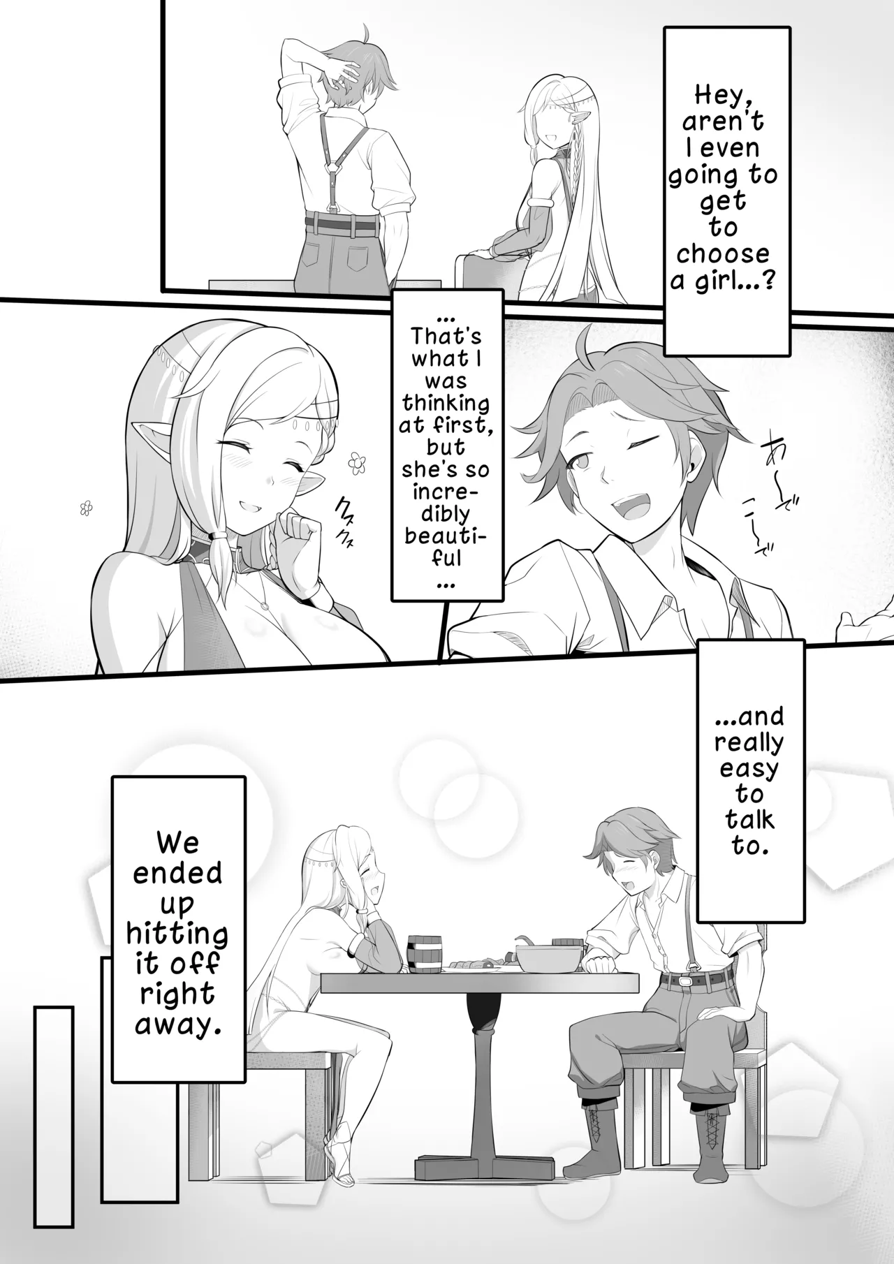 Odoriko Shoukan ni Ittara, Bijin Elf no Odoriko ga Ippai Shiboritotte Kureta Ohanashi | The Story of When I Went to a Dancer Brothel and a Beautiful Elf Dancer Milked Me Dry page 7 full