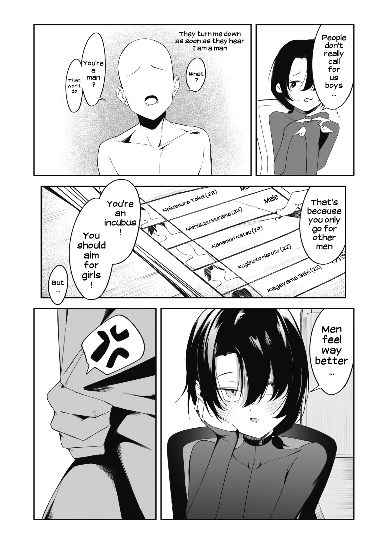 Otokonoko Incubus no Kuchuu | Femboy Incubus in Distress page 4 full