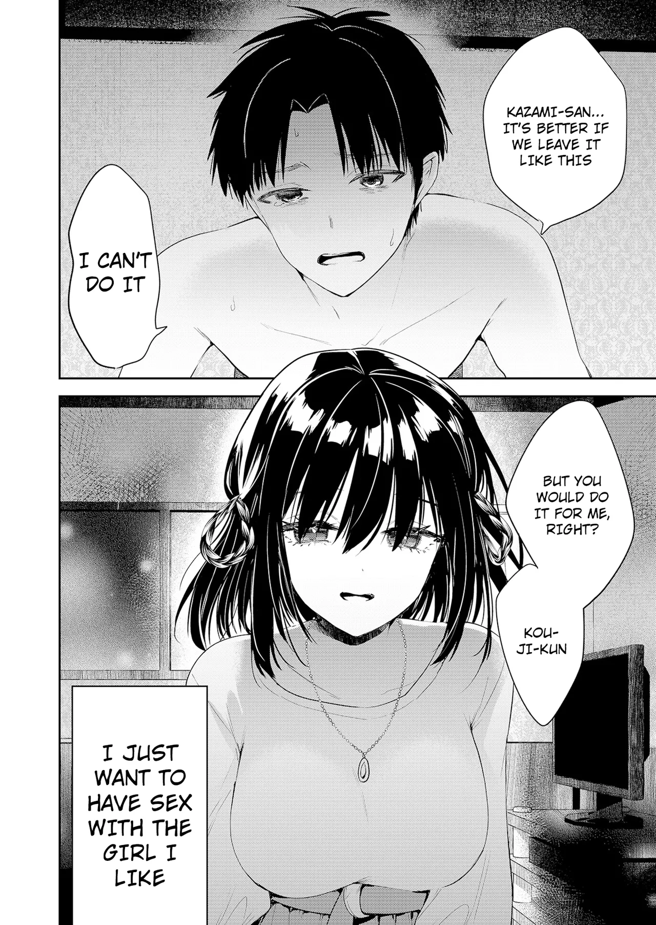 Kimi no Mae de Kimi Igai wo Daku | Having Sex with Someone Else in Front of You 01 page 3 full