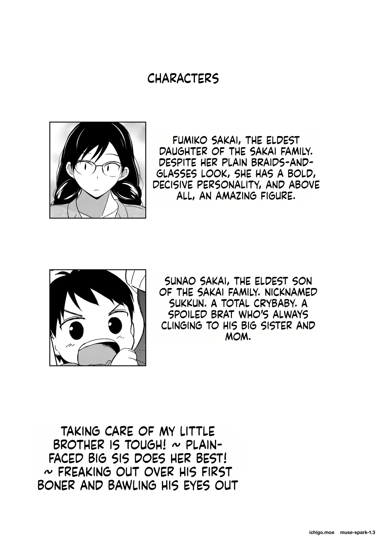 Jimi-gao Onee-chan Ganbaru! ~Hajimete no Bokki ni Odoroite Gyan Naki suru Otouto no Osewa wa Taihen!~ page 3 full