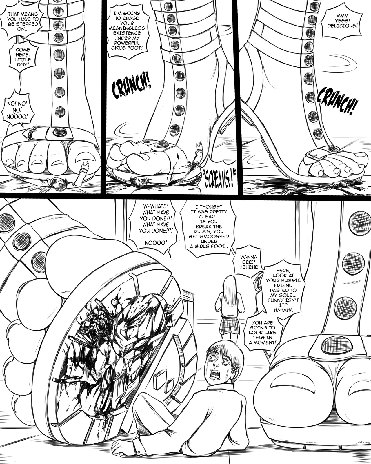 Giantess Boarding School - 1 The Table page 4 full