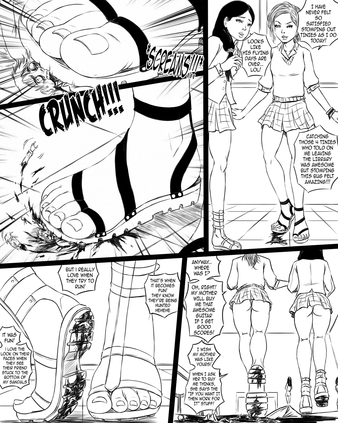 Giantess Boarding School - 1 The Table page 8 full