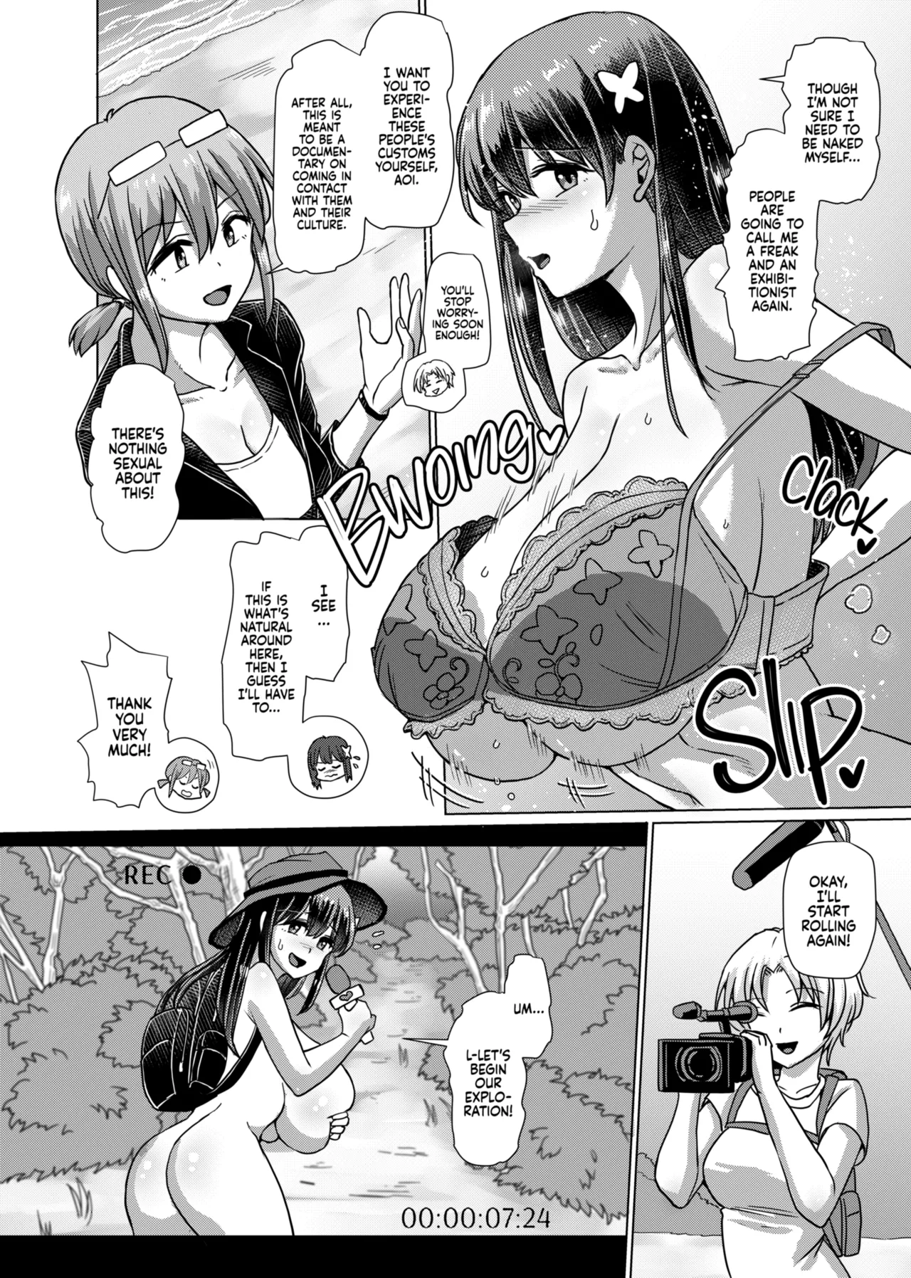 Futanari Nature Expedition Reporter page 4 full