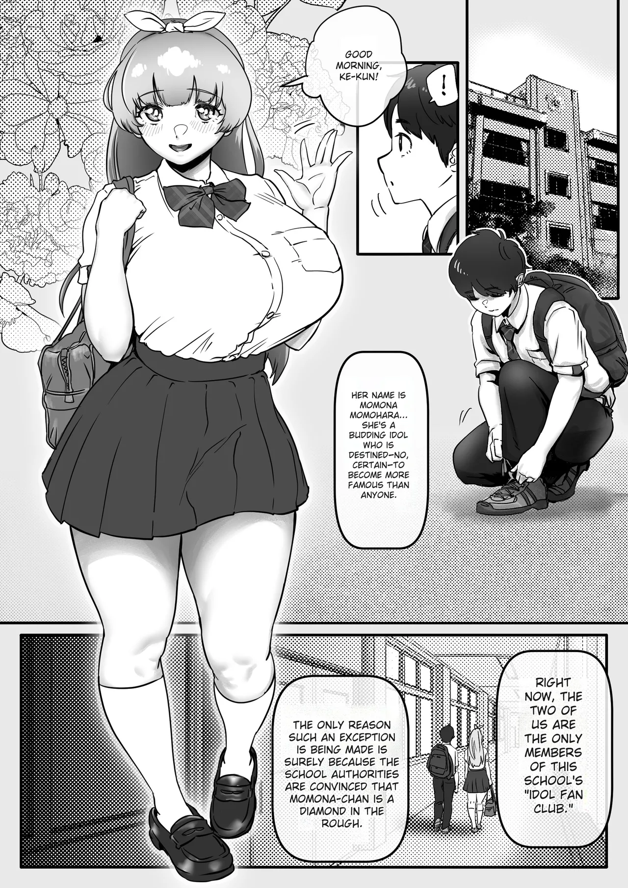 Osananajimi to Musubareru Hazu datta Idol Shibou Momona-chan ga Ojisan no Aijin ni Naru Hanashi. | The Story of Momona-chan, an Aspiring Idol Who Was Supposed to End Up With Her Childhood Friend, but Ends Up Becoming an Older Man's Mistress. page 4 full