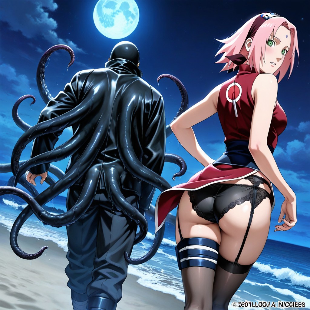 Sakura Haruno Tentacles - Opening page 7 full