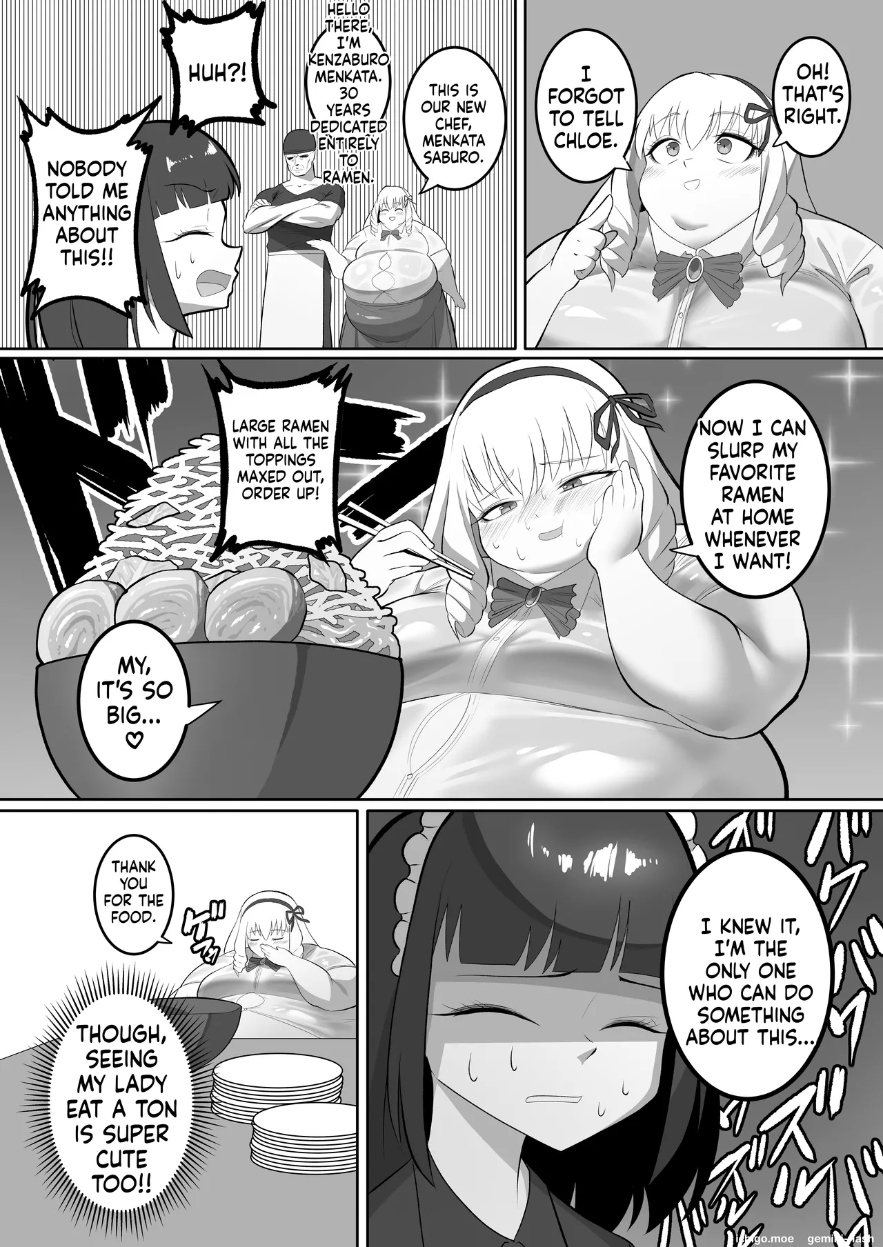 A young lady who gets really fat and her maid who goes crazy page 4 full