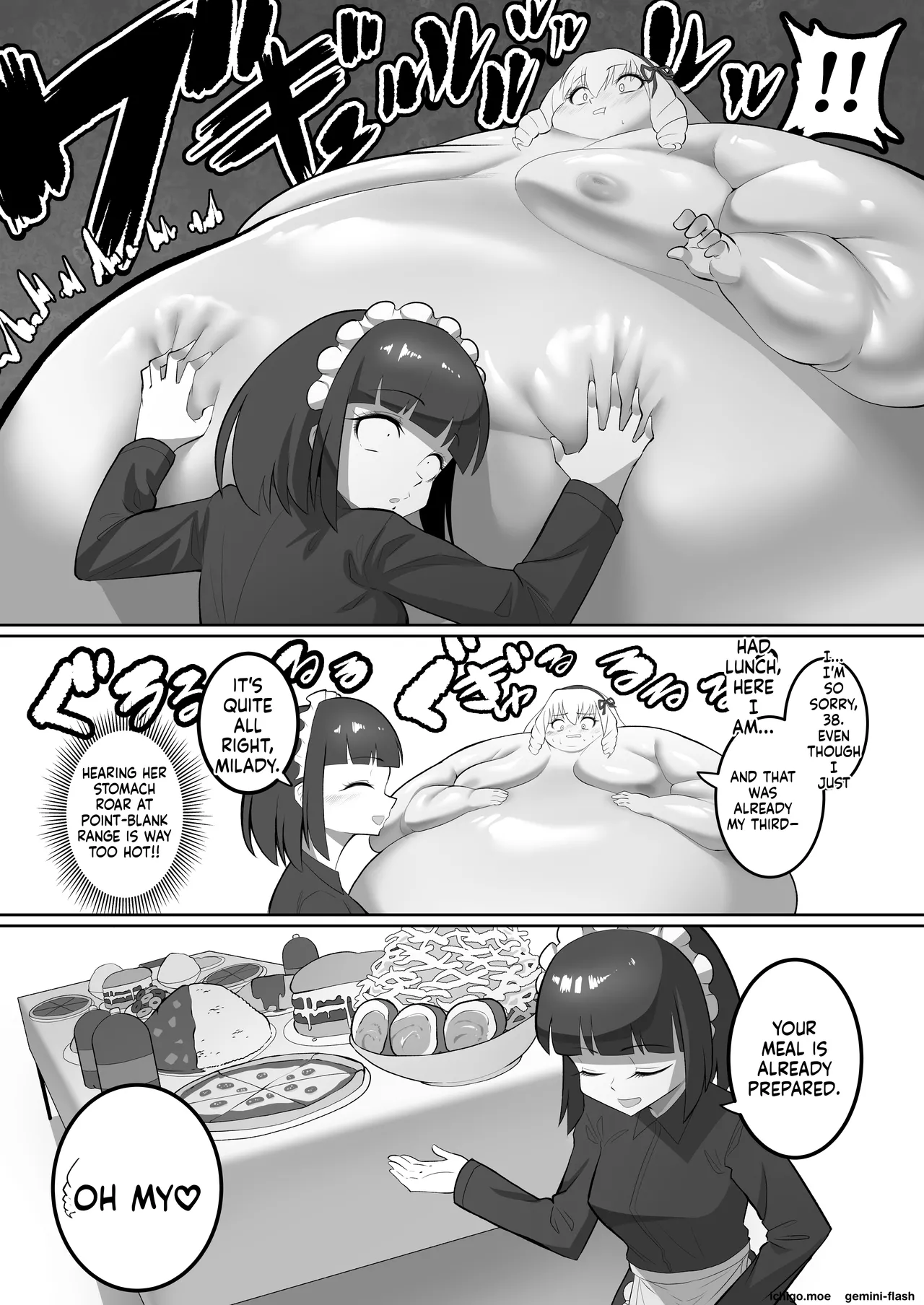 A young lady who gets really fat and her maid who goes crazy page 8 full