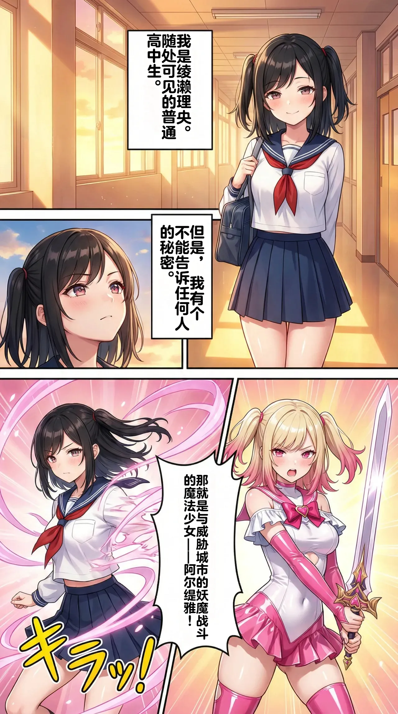 Ochiyuku Hoshi, Kuroki Kairaku 1+2 page 2 full