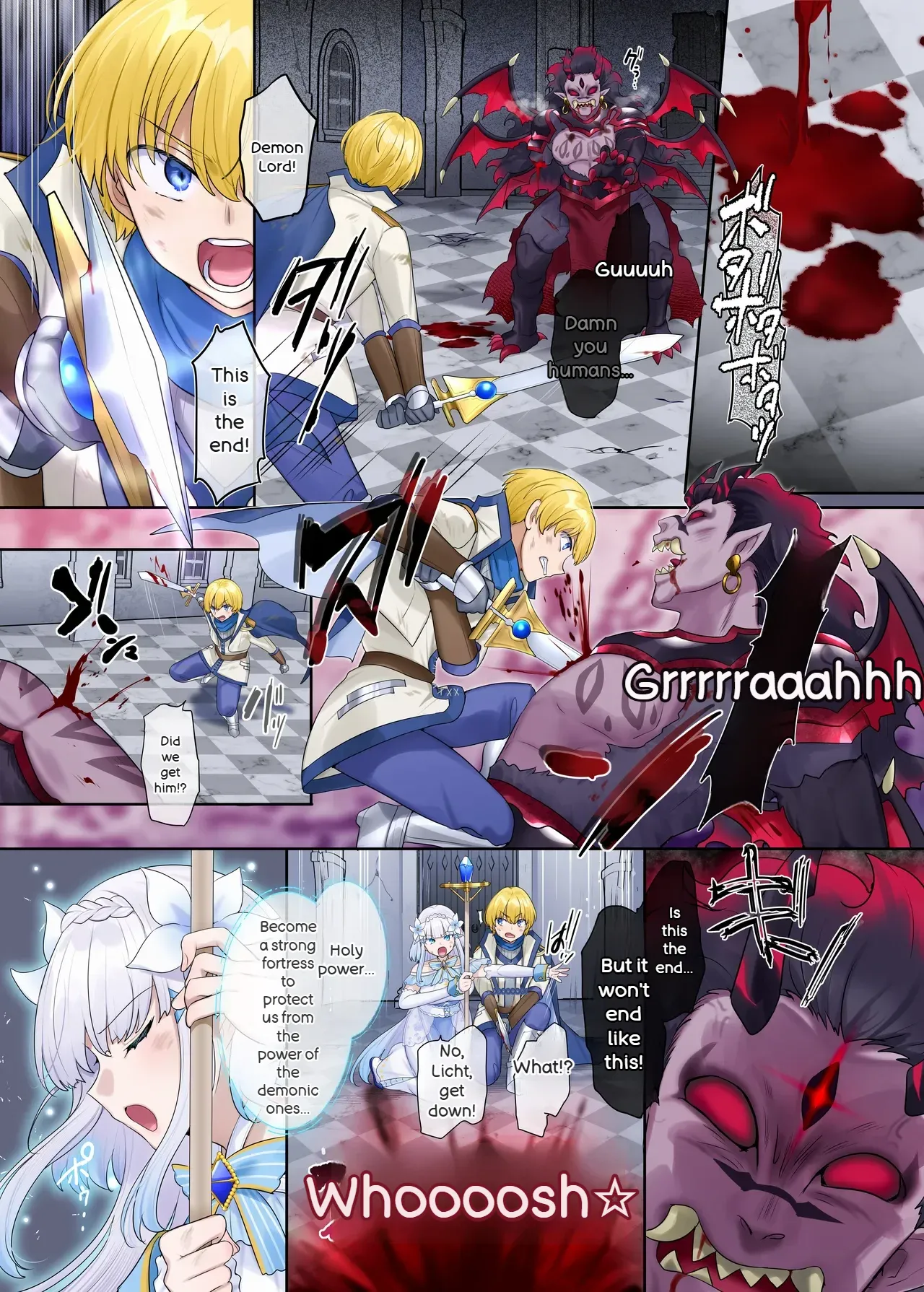 Maou no Sakuryaku ~Juurin Sareshi Seijo to Yuusha no Tamashii~ | The Demon King's scheme. ~The trampled souls of the saint and the hero.~ page 2 full