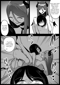 [Permission] A story about evil succubi adding penises to their collection [decensored] — page 14