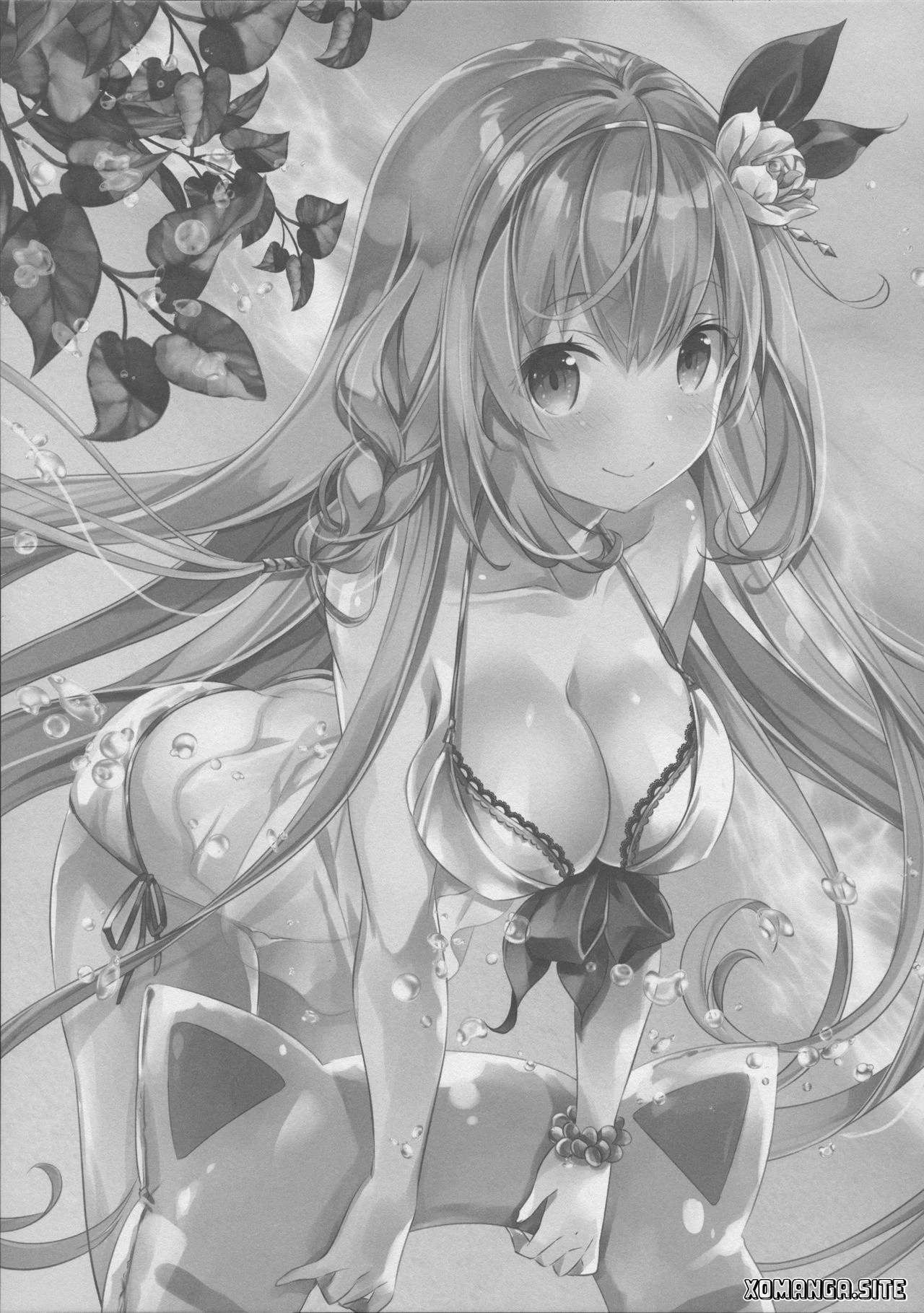 Mizu Peco-chan ga Monohoshisou na Kao de Kochira o Miteru page 2 full
