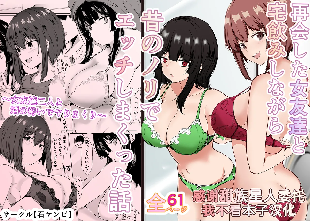 Saikai Shita Onna Tomodachi to Takunomi Shinagara Mukashi no Nori de Ecchi Shimakutta Hanashi page 1 full