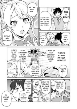 [Syunichi Kansuu (Syunichi, Takeda Hiromitsu)] Cross My Heart ~ Tsundere Fuuki Iin to Kinpatsu Bishoujo Ryuugakusei — page 16