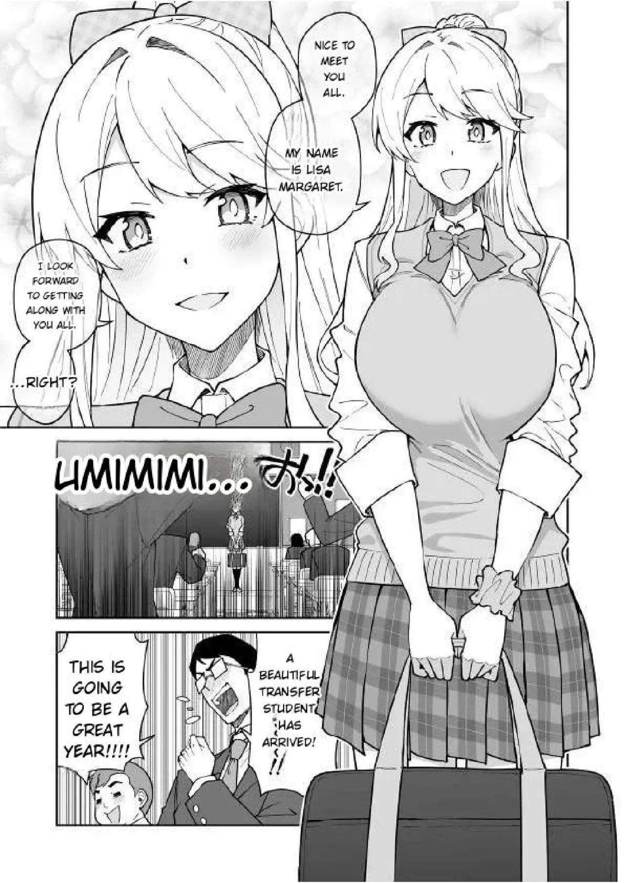 Cross My Heart ~ Tsundere Fuuki Iin to Kinpatsu Bishoujo Ryuugakusei page 8 full