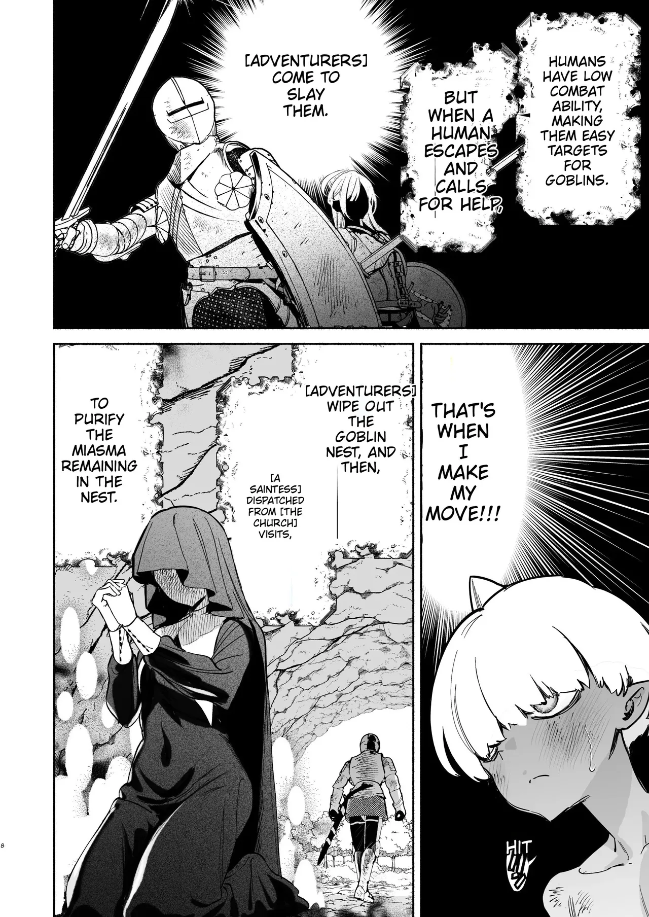 Reincarnated as a Weakling Goblin Drained Dry by a Frustrated Saintess page 8 full