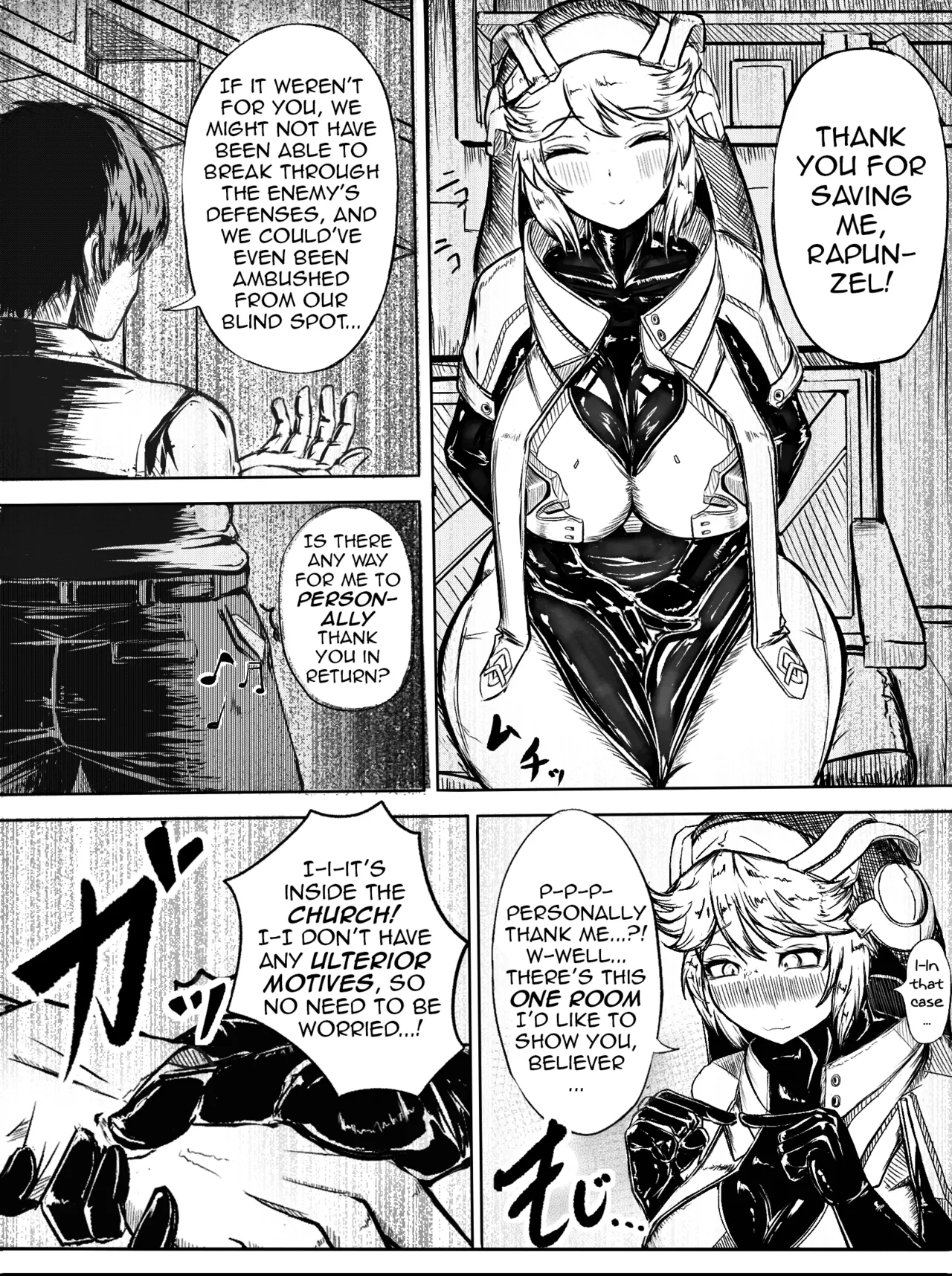 Kabe Ana wo Tsukau Rapunzel | Rapunzel Using a Hole in the Wall page 4 full