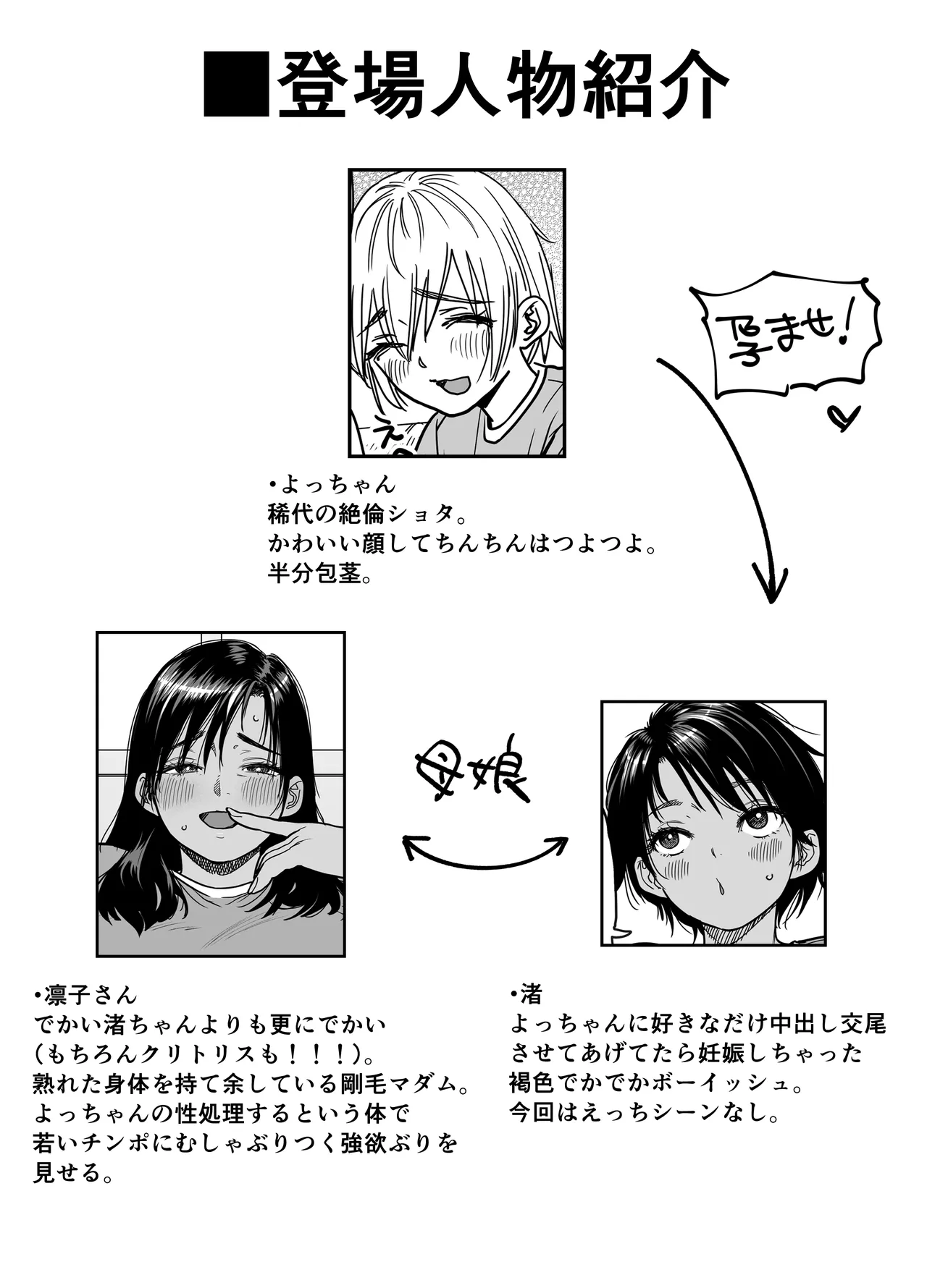 褐色でかでかボーイッシュ！渚ちゃん3 妊娠中の渚ちゃんの代わりに剛毛渚ママと性処理えっち編 page 2 full