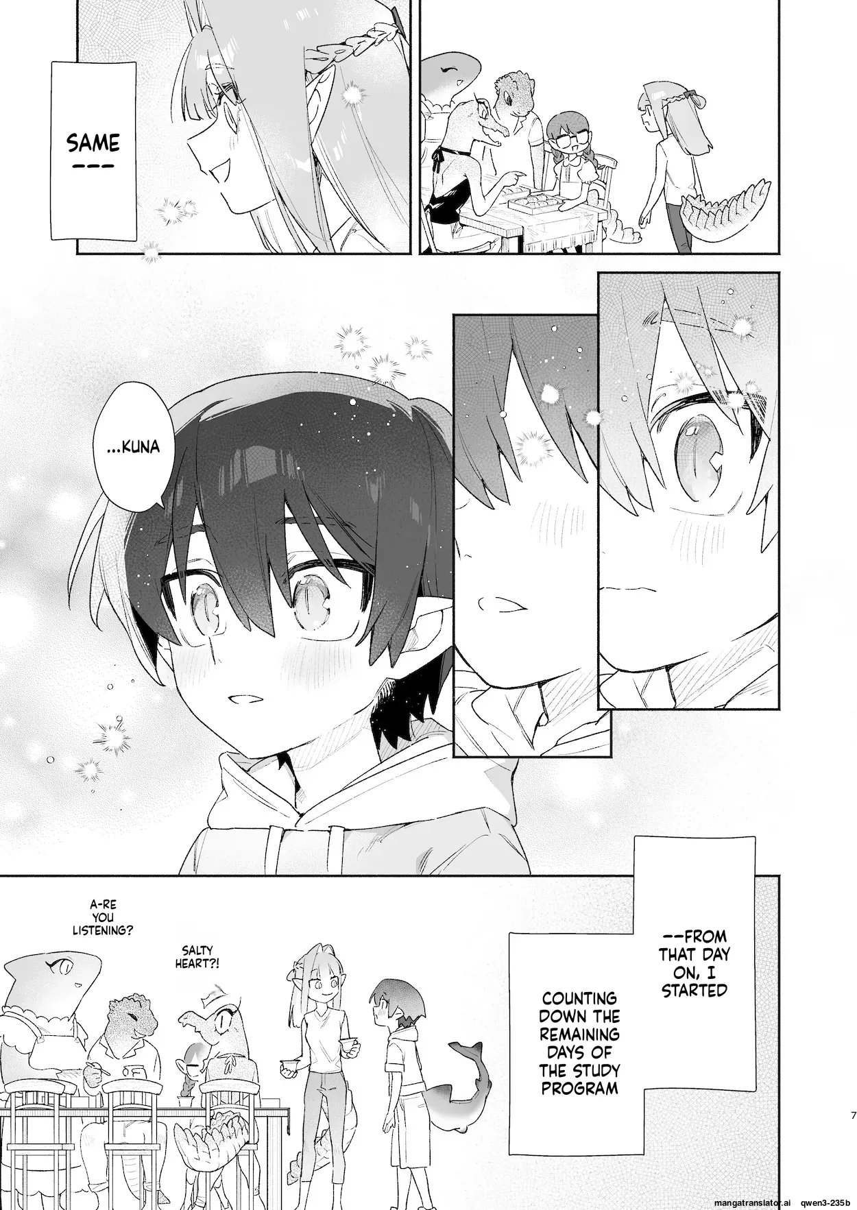 ♂ ga Uke. Wani-chan x Same-kun Zenpen page 8 full