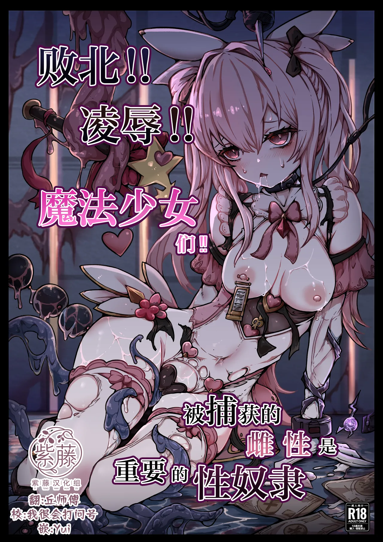 Haiboku!! Ryoujoku!! Mahou Shoujo-tachi!! Toraeta Mesu wa Taisetsu na Seidorei Desu | 败北！！凌辱！！魔法少女们！！被捕获的雌性是重要的性奴隶 page 1 full