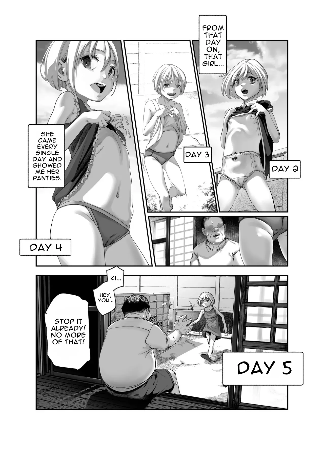 The Nice Guy and the Sketchy Neighborhood Kid Who Keeps Flashing Her Panties page 6 full