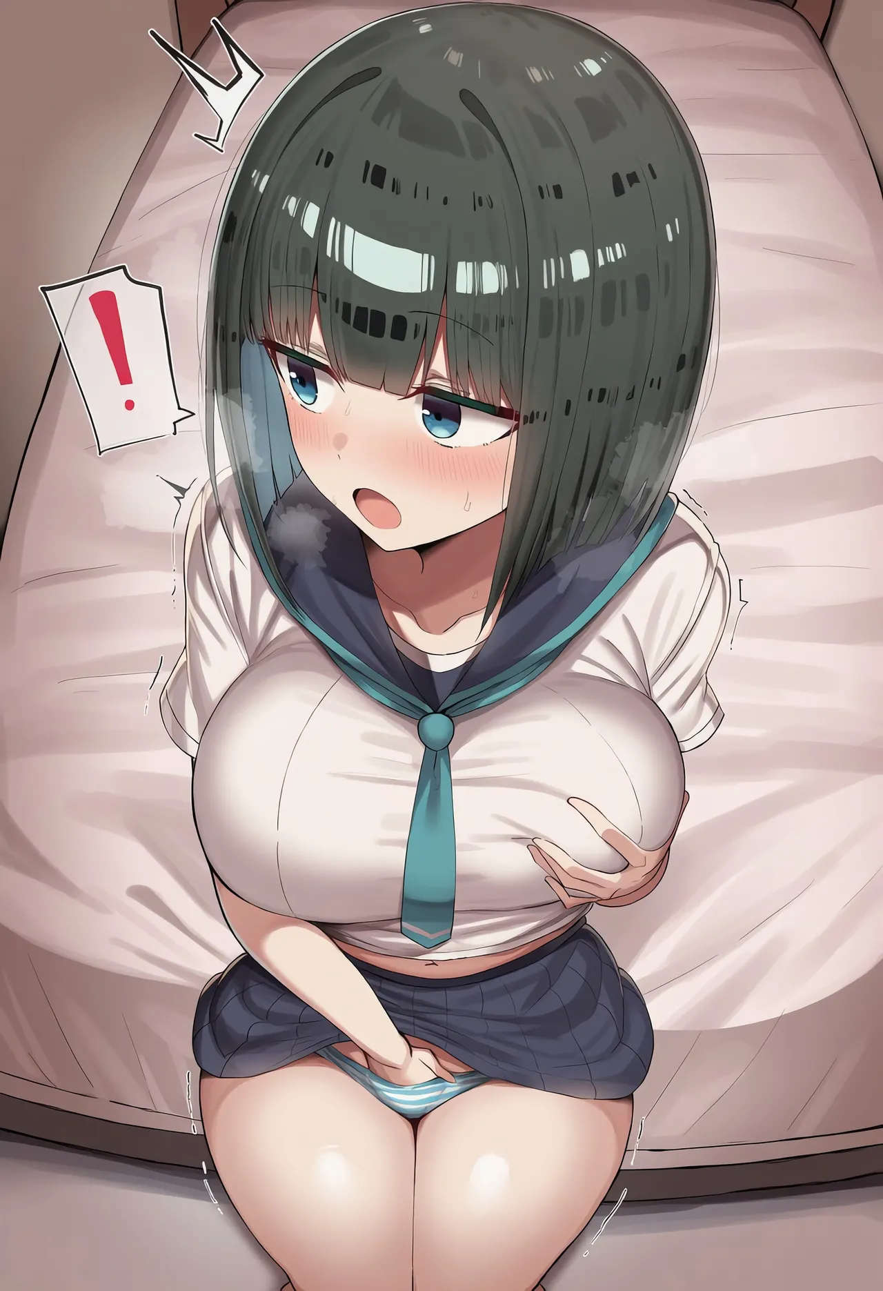Pervert Brat vs. Black-Haired Bob-cut Girl ⑧ page 8 full