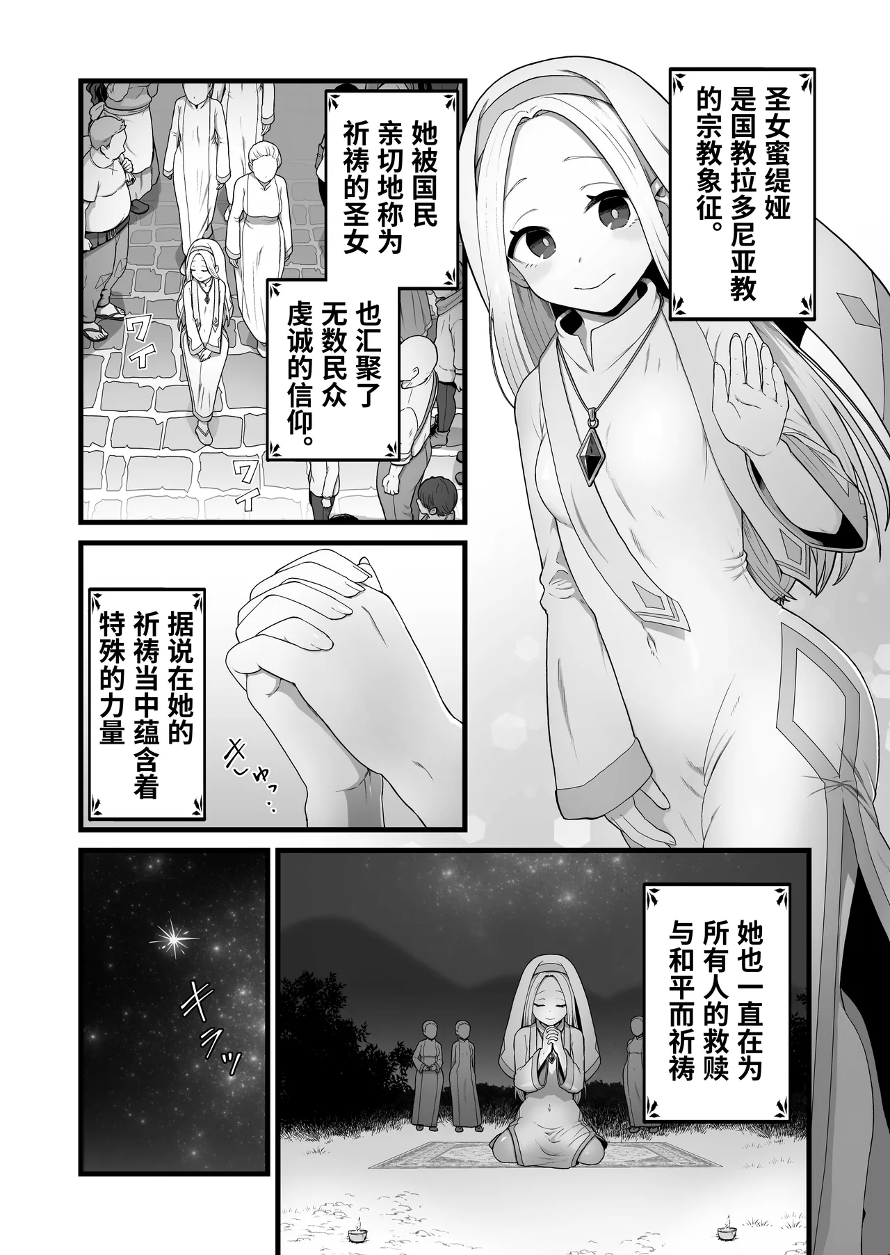 Seijo wa Shippo de Daraku Suru | 圣女因尾巴而堕落 page 2 full