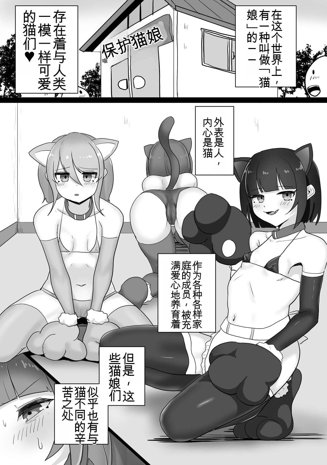 对不情愿的猫娘不停进行胯部按摩的故事 page 2 full
